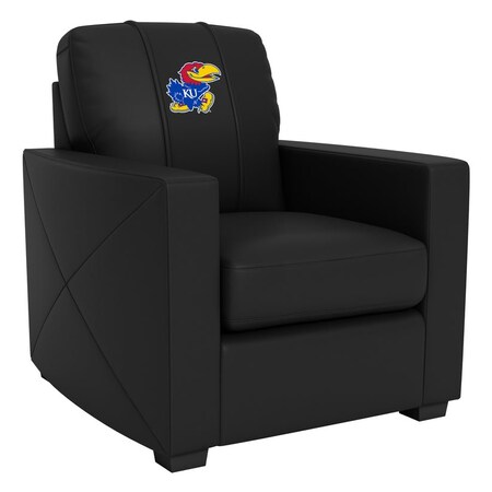 Dreamseat Silver Club Chair with Kansas Jayhawks Logo XZ7759002CHCDBK-PSCOL13195